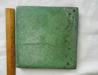Antique Rare Grueby Field Tile 6 Inch By 6 Inch By 5/8 Inch