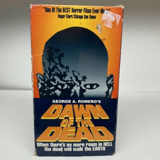 Dawn Of The Dead Vhs - Rare Horror Movie Gore Cult Classic - George A Romero