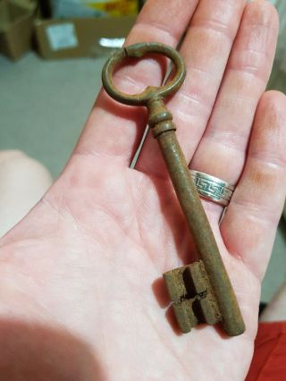 Big Long Large Old Antique Vintage French Keys Lock Door Rustic Home Decorations