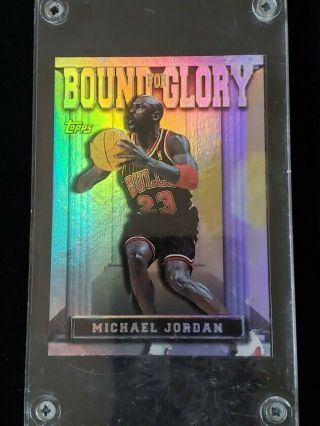 Michael Jordan Topps Bound For Glory 1997 - 1998 Card Very Rare