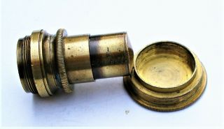 Antique Cased MICROSCOPE OBJECTIVE by R & J BECK,  1/16 