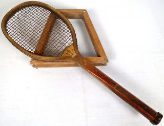 Antique Wright & Ditson Tennis Racquet Racket 1899 - 1905 Strings Rare