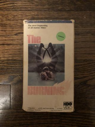The Burning (1981) Vhs Brian Matthews,  Leah Ayres,  Brian Backer Rare Horror Hbo
