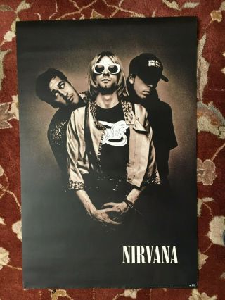 Nirvana On Geffen Records (1993) Rare Promotional Poster