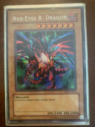 Yugioh Promo Card Red - Eyes B.  Dragon - Pcj - En001 - Secret Rare