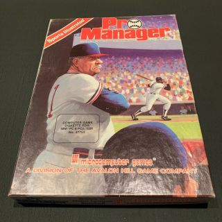 Rare Pro Manager Sports Illustrated Computer Game For Ibm Pc & Pcjr