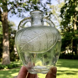 Rare Small Pint Size Antique White House Vinegar Figural Apple Bottle 1920s