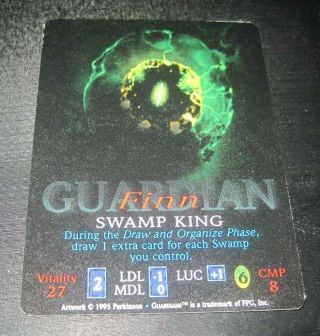 Guardians Finn Swamp King Trading Card Game Tcg/ccg Rare 2 1995