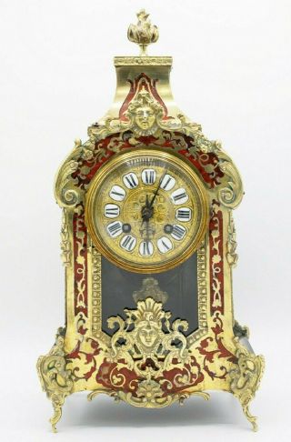 Antique 19th Century French Boulle Clock Medaille D 