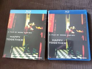 Happy Together Blu Ray (kino) Wong Kar Wai Slipcover Rare Oop
