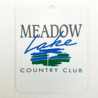 Vintage Rare Golf Bag Tag Pga Meadow Lake Country Club California