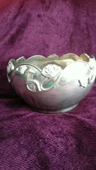 Vintage Large Silver Plated Art Nouveau Style Bowl/planter