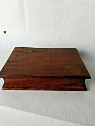 Vintage Wooden Book Shaped Box 2