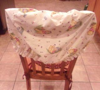 Classic Winnie The Pooh Bassinet Hood Cover Red Calliope Nursery Baby Vintage