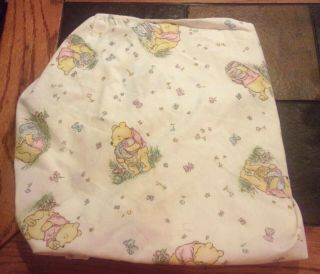 Classic Winnie The Pooh Bassinet Fitted Sheet Red Calliope Nursery Baby Vintage