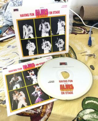 Having Fun On Stage With Elvis Presley Rare Fan Club Cd - Factory Pressing
