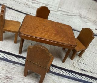 Vintage 1950’s Wood Doll Furniture Kitchen Table