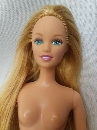 Vintage Mattel Teen Skipper Fashion Party Doll 2000 Knee Length Hair Nude 2