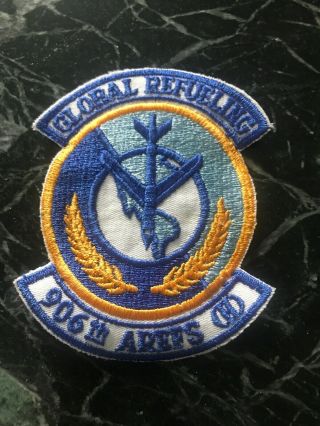 906th Global Refueling Squadron Rare Vtg 80s Patch 4” Usaf Cold War Us Air Force