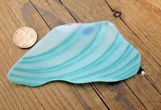Sea Glass Rare Flashed Art Glass Multiple Pastel Colors Larger Size