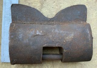 Antique East India Company Wrought Iron Padlock - 18th Century - No Key - 15