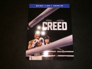 Played 1x Creed Blu - Ray Dvd Steelbook Rare Oop Target Exclusive Rocky Stallone