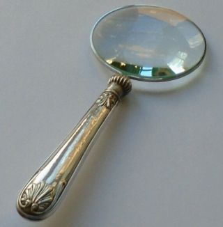 Henry Williamson Hm Sterling Silver Handle Magnifying Glass Sheffield 1914