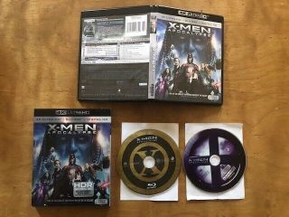 X - Men Apocalypse 4k/blu Ray Marvel Rare Slipcover 2 Disc No Digital