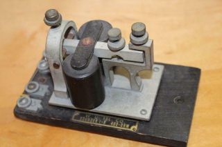 Vintage Rare Karas Electric Telegraph Ham Signal Key Keyer Morse Code Sounder