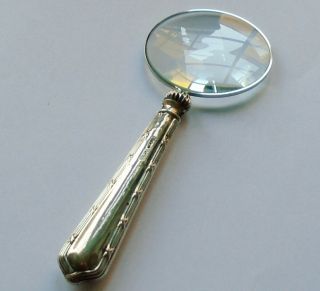 Raeno Sp Co Hm Sterling Silver Handle Magnifying Glass Birmingham 1922 George V