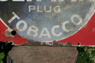 Rare Antique Vintage Climax Plug Tobacco Porcelain Sign Old Cigar Store Display 2