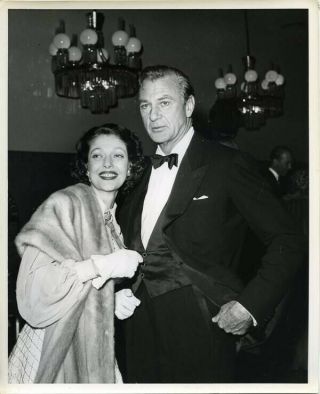 Gary Cooper Loretta Young Rare Vintage Candid 8x10 Photo