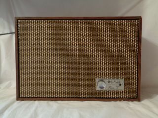 Vintage General Electric Porta - Fi Speaker Walnut Sp24 Channel B Rare