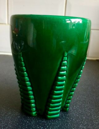 French Art Deco Ceramic Vase Made By St.  Clement And Designed By B.  Letalle