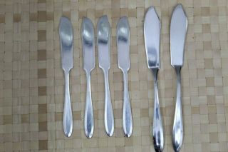 Patrician By Oneida Community (1914 - 86) (2) Master Butter (4) Butter Spreaders