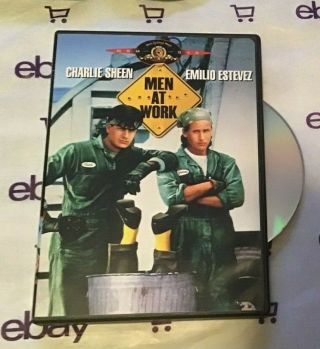 Men At Work (dvd,  1990,  Widescreen And Full Screen) Emilio Estevez Rare Oop