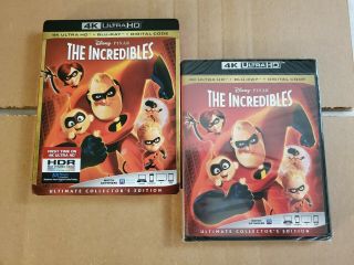 The Incredibles: W/rare Slipcover (4k Ultra Hd & Blu - Ray) No Code