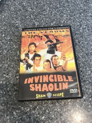 Invincible Shaolin (dvd,  2001,  Limited Collectors Ed. ) Shaw Bros Rare