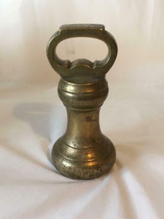 Victorian Brass 7lb Bell Weight - Parnall And Sons