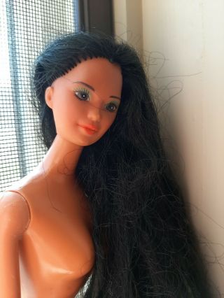 Vintage Asian Barbie Doll Kira Friend Of Barbie Mattel Long Black Hair