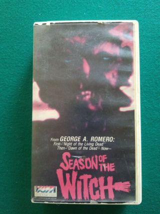 Season Of The Witch Vhs (1986) Vista Rare Htf Oop George Romero Horror
