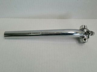 Rare Vintage Gt Bicycles Bmx Speed Series Seatpost 27.  0mm Chrome Trimmed Bottom