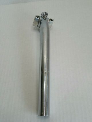 Rare Vintage GT Bicycles BMX Speed Series Seatpost 27.  0mm Chrome Trimmed Bottom 3