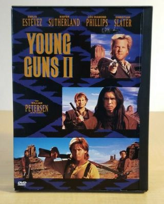 Young Guns Ii 2 (dvd,  1999) Snapcase Emilio Esteves Kiefer Sutherland Rare Oop