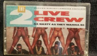 2 Live Crew - As Nasty As They Wanna Be 1989 Cassette Tape Rap Hip Hip Rare