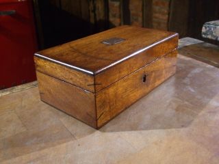 Antique Mahogany Small Instrument Box Lovely Colour,  Quality Box
