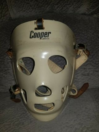 VINTAGE RARE COOPER HM7 Goalie Mask with Straps Harness 2