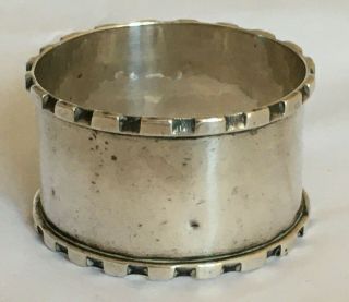Antique Sterling Silver Serviette Napkin Ring 1914