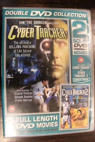 Cyber Tracker 1 & 2 Dvd Rare Deleted Oop Don The Dragon Wilson Film Sci - Fi Movie