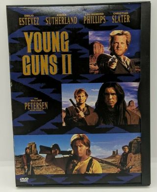 Young Guns Ii 2 (dvd,  1999) Snapcase Emilio Esteves Kiefer Sutherland Rare Oop